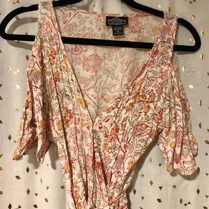 BOHO OFF THE SHOULDER WRAP FLORAL DRESS